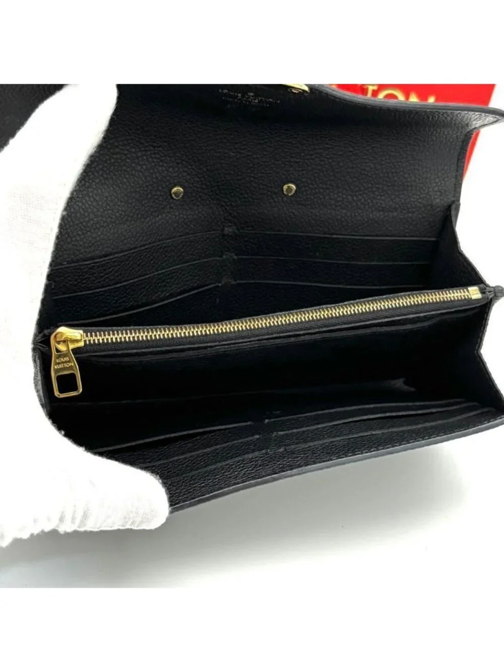 Louis Vuitton Portefeuille Sarah Metis Empreinte Black Wallet - Picture 4 of 10